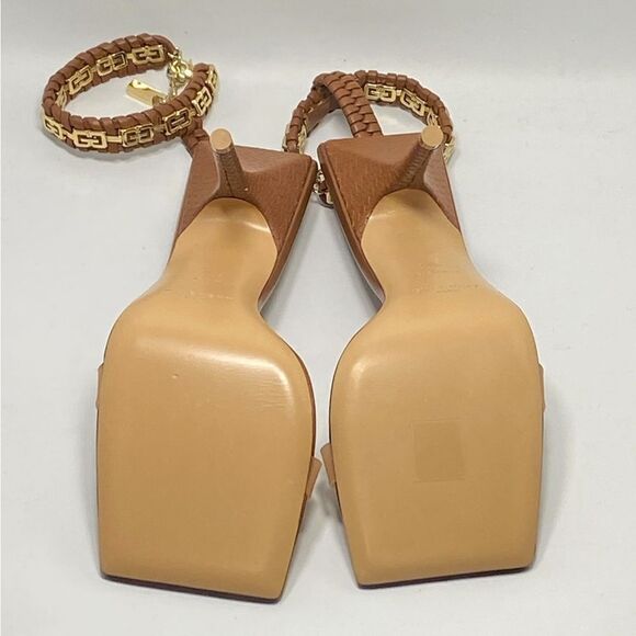 Givenchy 4G Woven Ankle Strap Stiletto Sandals size 38.5 - Picture 12 of 13
